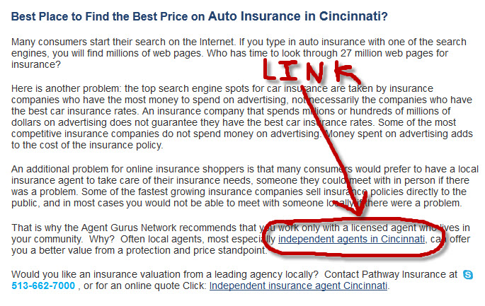 Insurance Backlink